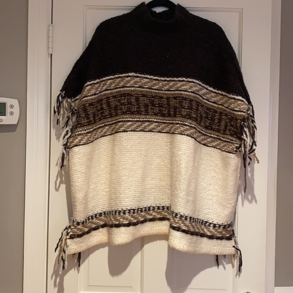 Free People sweater poncho, XS/S - Picture 2 of 4